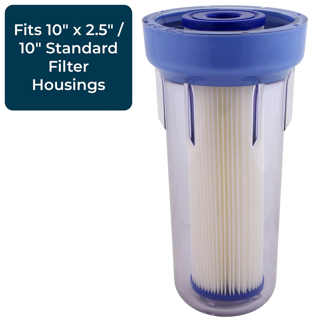 Micron (24 SpiroPure 30 10 Filter 2.5" Polyester Cartridge, Pack) Pleated x