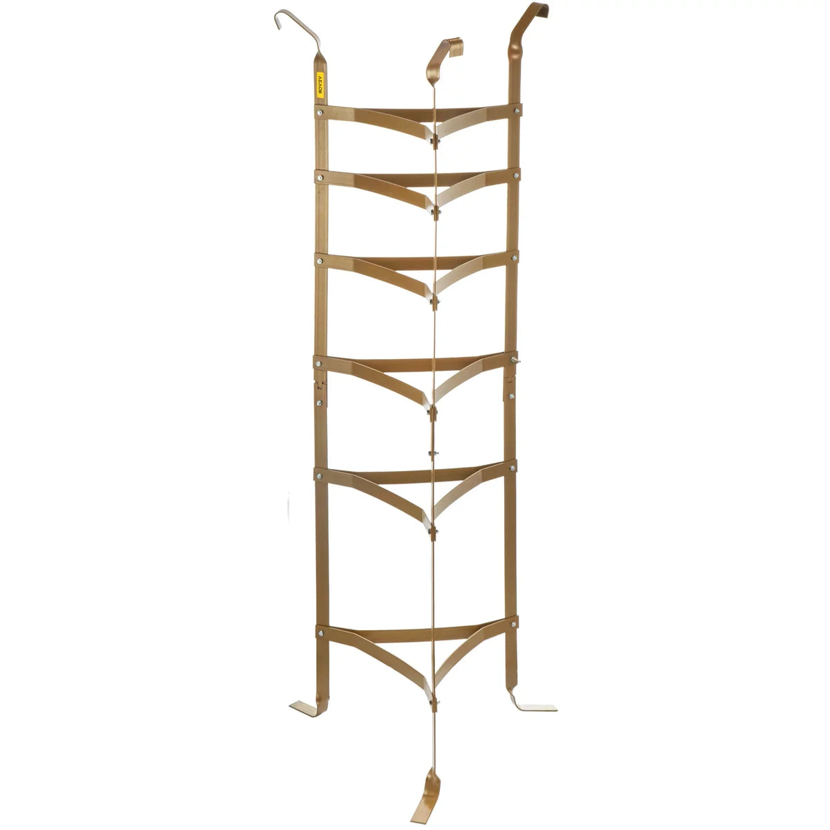Storage Shelf Baskets Shelf, Pots, Storage SKYSHALO Copper Cookware Rack Pot Stand, Pans, Multi-Layer Tower, Kitchen Cookware Rack, 61-inch 6-Tier Kettles Cookware Steel Corner for Unassembled Carbon