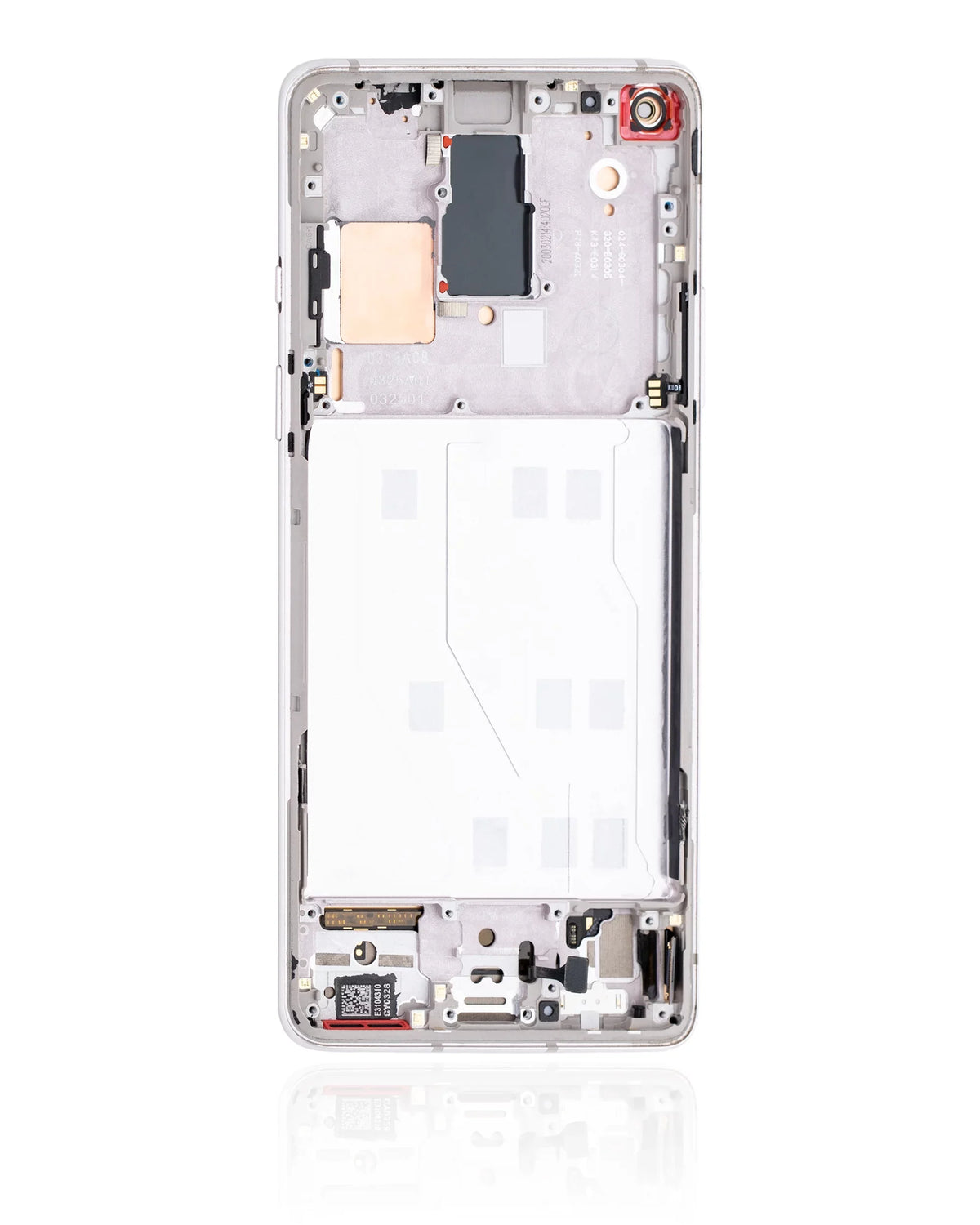 Assembly Replacement (Non-Verizon Compatible Frame Frame) OnePlus 5G OLED (Refurbished) 8 Silver) 5G UW (Polar For With /