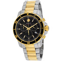 2-Tone Watch Chronograph 2600146 Men's Black Dial - Movado