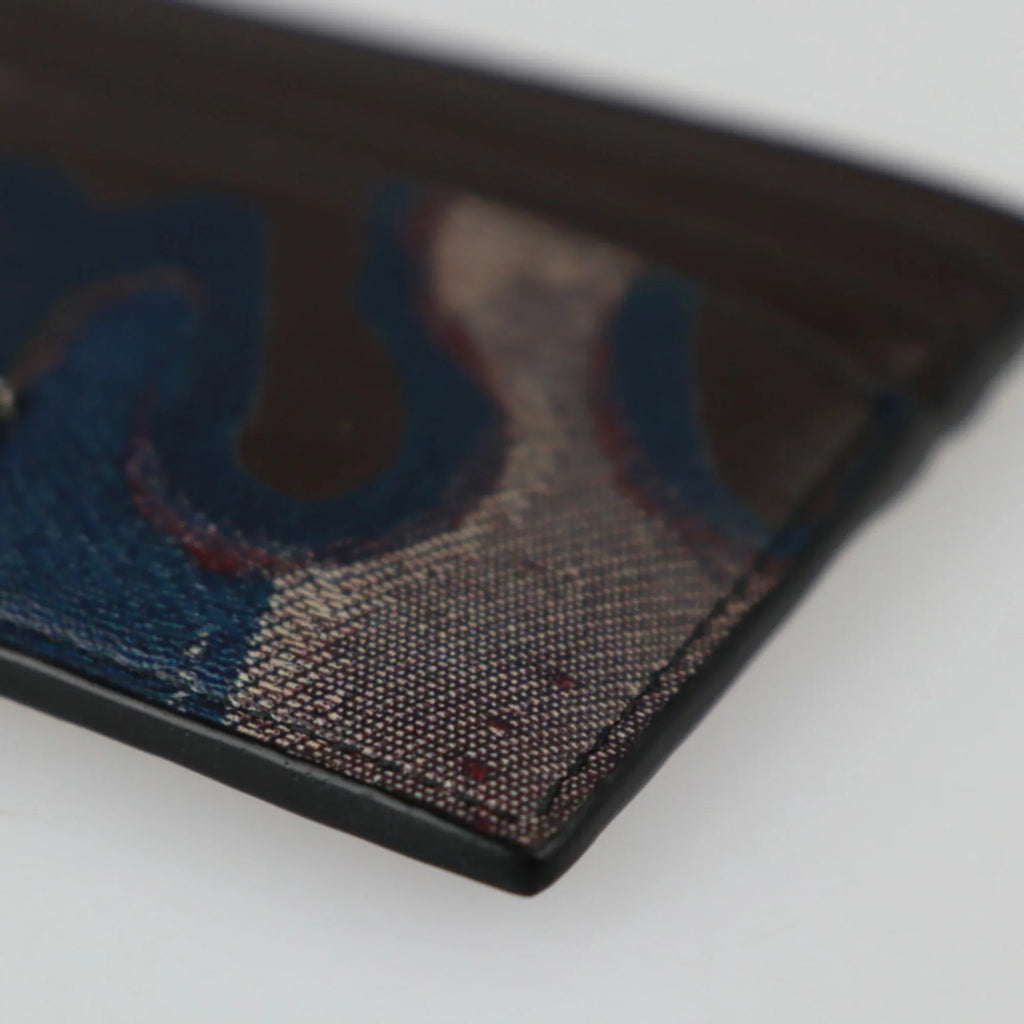 Marron Card Holder Multicolor Brown Pre-Owned New) 2ESCH135UCN Leather Series Christian (Like Case Dior Pattern Dior Business Calf Camouflage