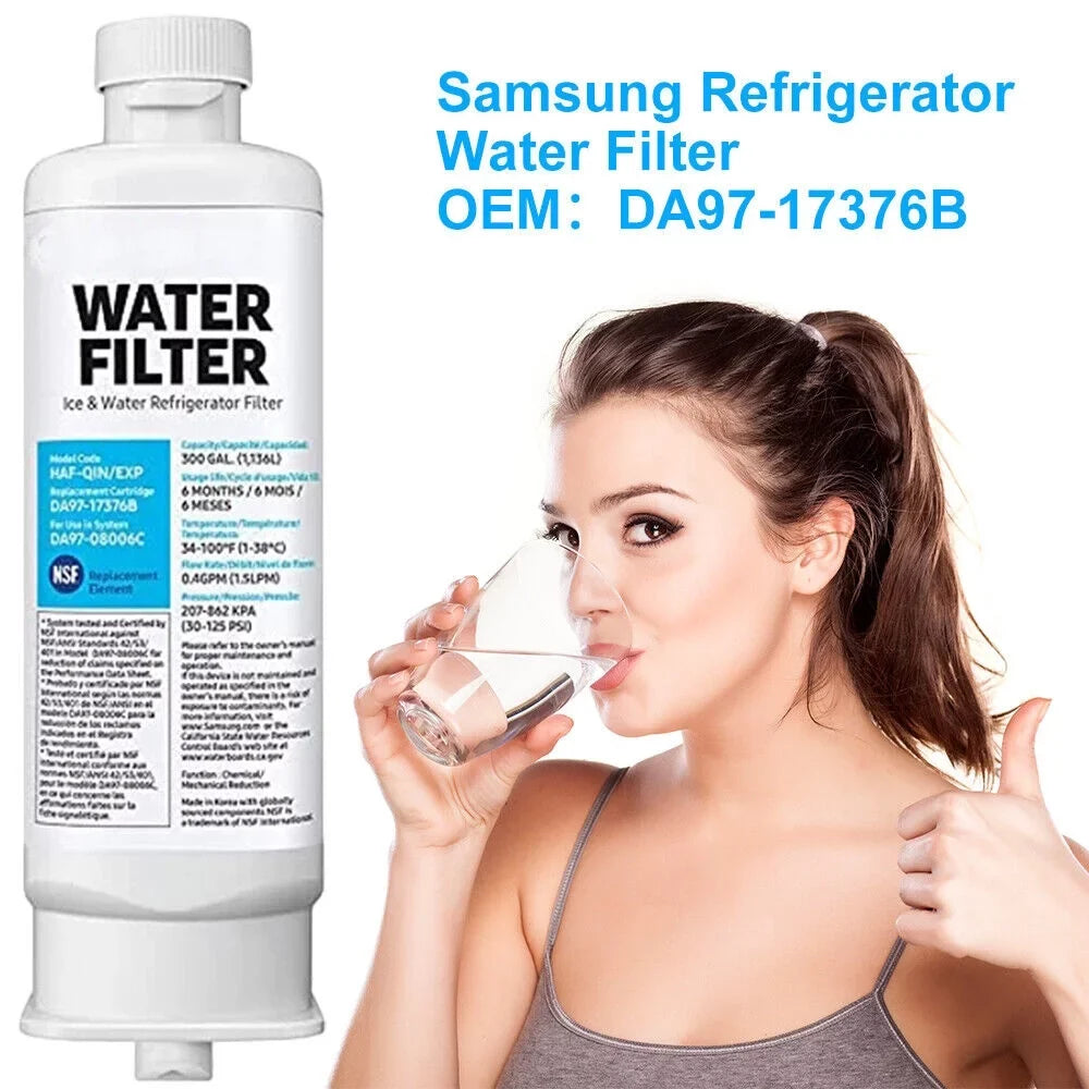 with Water DA97-17376B DA97-17376B of Filter,Pack 3 Replacement Compatible