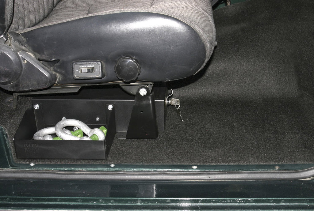 Tuffy Bronco - 256-01 Under Seat Ford Products Drawer Security Black; Passenger 1966-1977 Side;