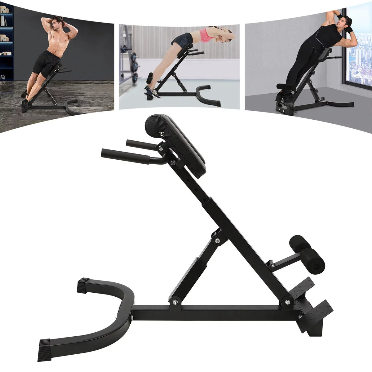 Roman Chair Hyperextension Back Adjustable Back Trainer Extension Machine ZhdnBhnos Bench