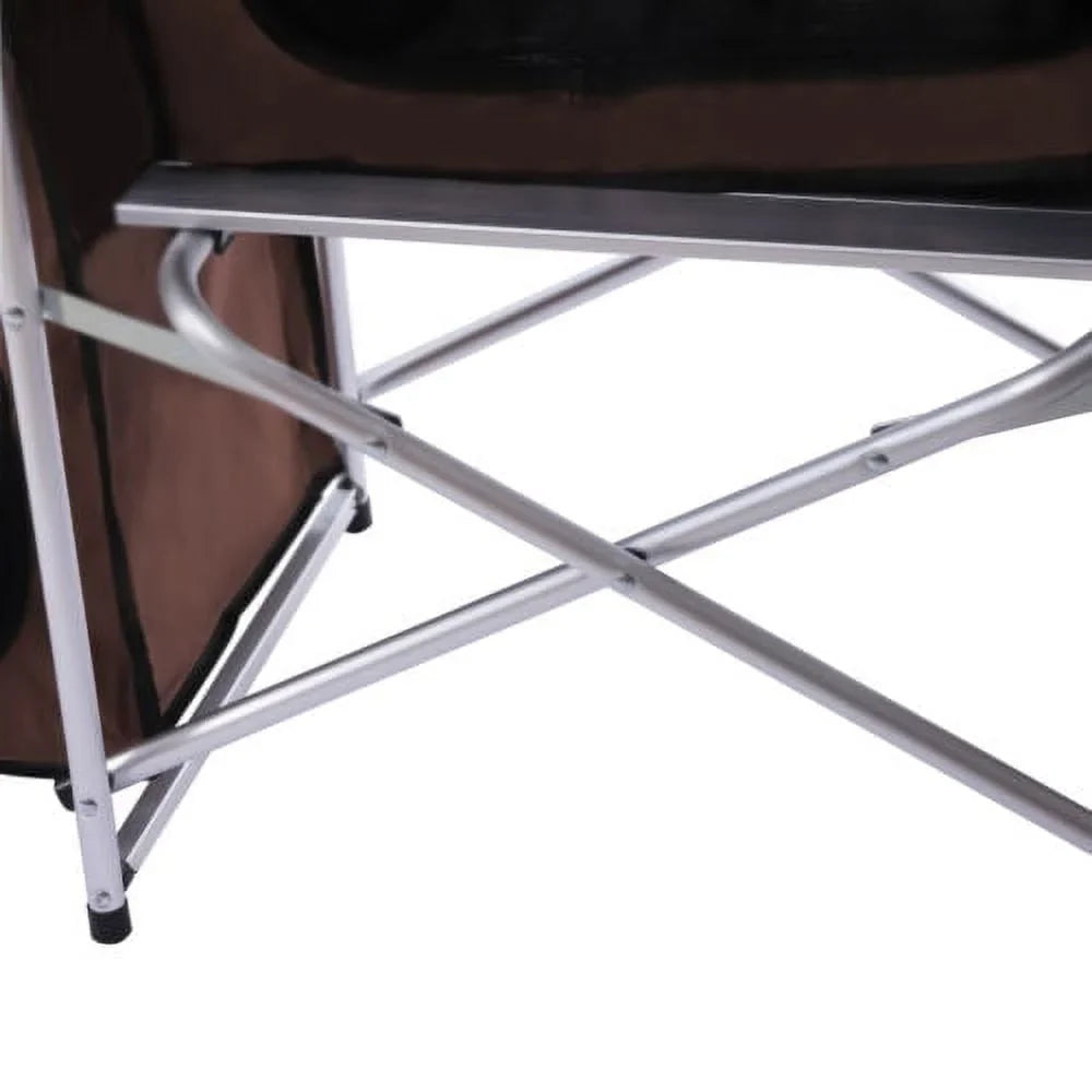 Camping Rack Portable Table Folding Kitchen Storage Table Cooking Cabinet Picnic