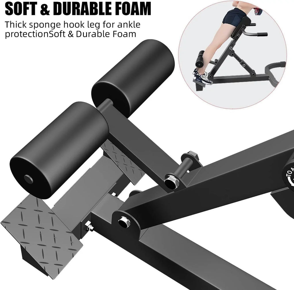 Extension Denest Bench - Lower Chair Back -Adjustable Hyperextension Machine Back Roman