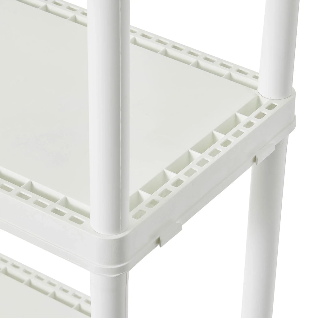 Shelf 4 Light Gracious Living Storage Unit, Duty (2 White Pack) Height Set