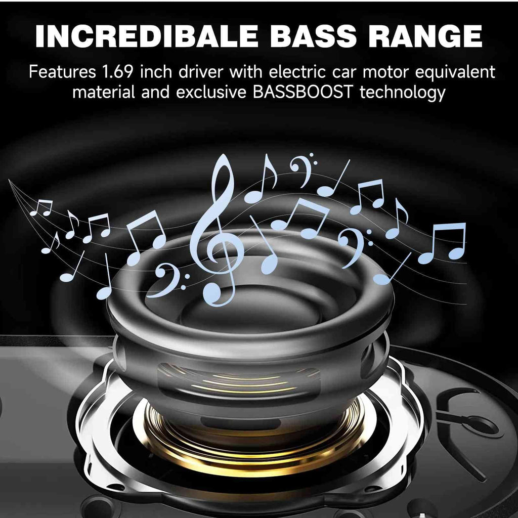 2 5 Speaker Sound, Series with Boat, Beach, Waterproof Stylo Playtime, Compact Punchy Bluetooth Audience LG for Clip, Biking Pool, UrbanX with Big Black Speaker IPX7 Pack 20H Bass, Wireless &