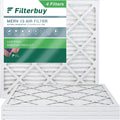 (4-Pack) Filters Filterbuy AC Furnace 16x16x1 Pleated Air 13 MERV HVAC