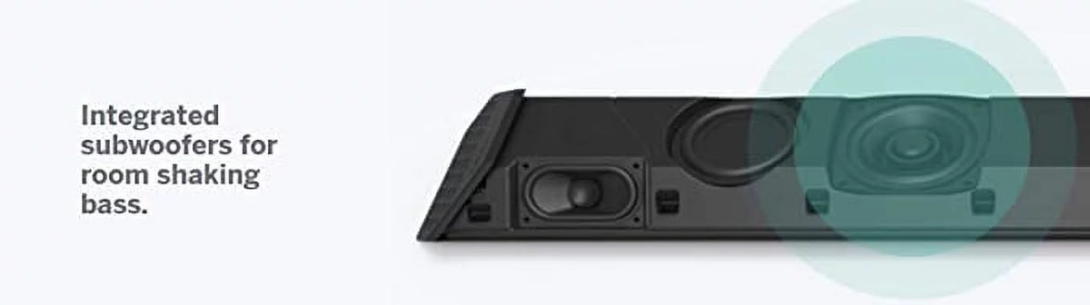 Open Dual 2.1 BLACK Subwoofers VIZIO Remote - Channel SB362AN-F6-ACC 36” Box No Soundbar