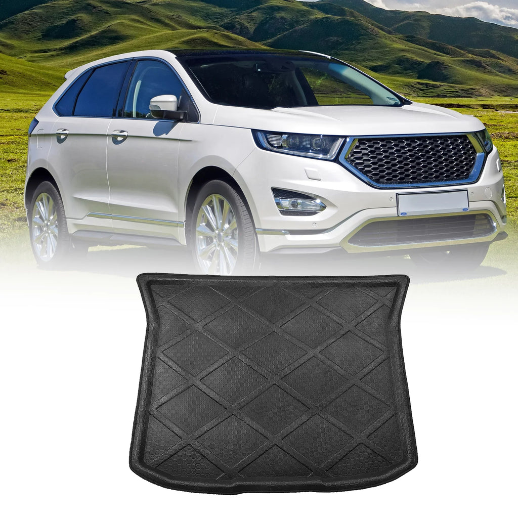 Bargains Ford Black Edge Trunk Boot Cargo Floor Unique Liner for Tray Rear 2007-2014 Mat Waterproof