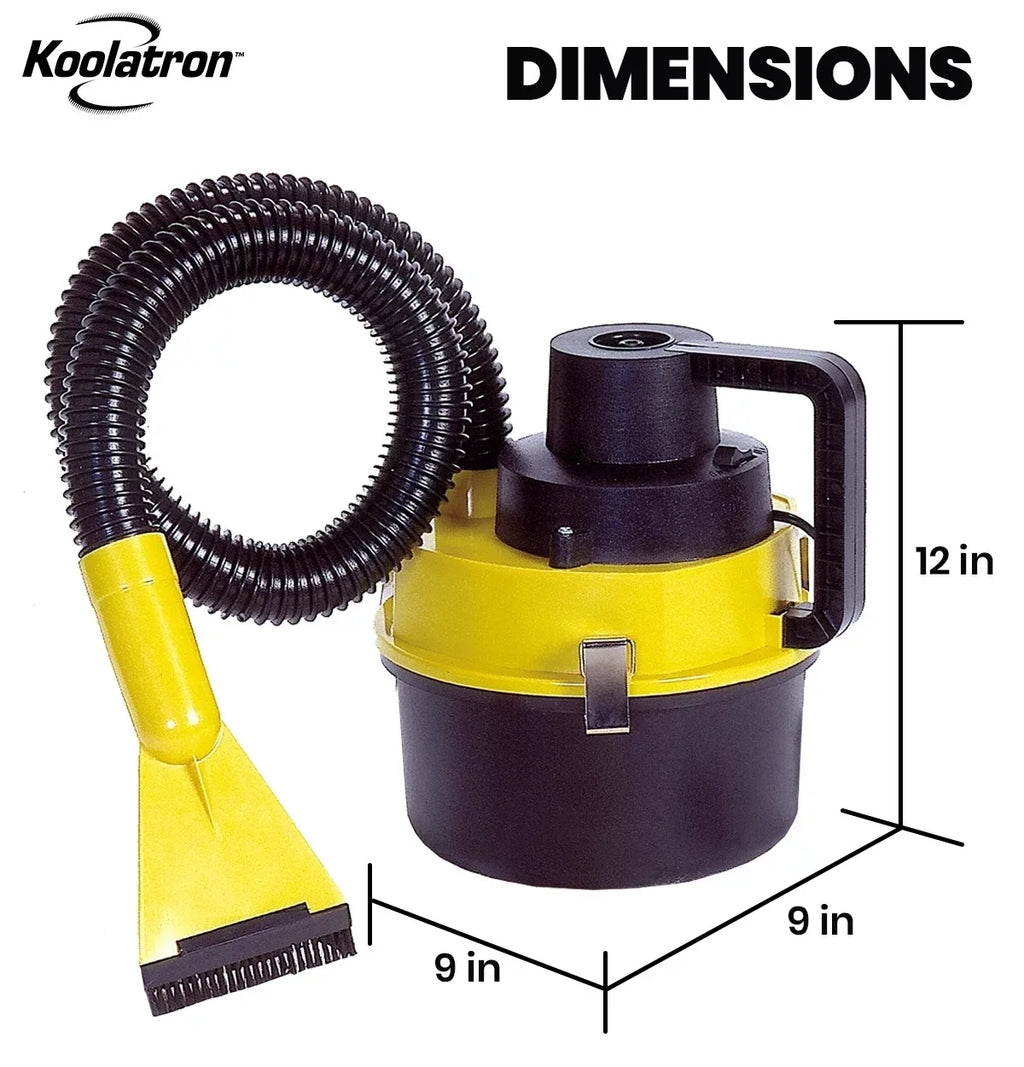 Accessory Compact Kit Wet/Dry Koolatron with Canister 12V Vacuum