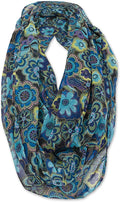 Scarf (Blue Floral) Laurel Infinity Artistic Lime Collection Burch