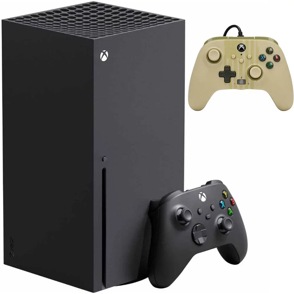 Series Bundle Enhanced (Desert Controller Microsoft Ops) with X SSD 1TB Wired Xbox