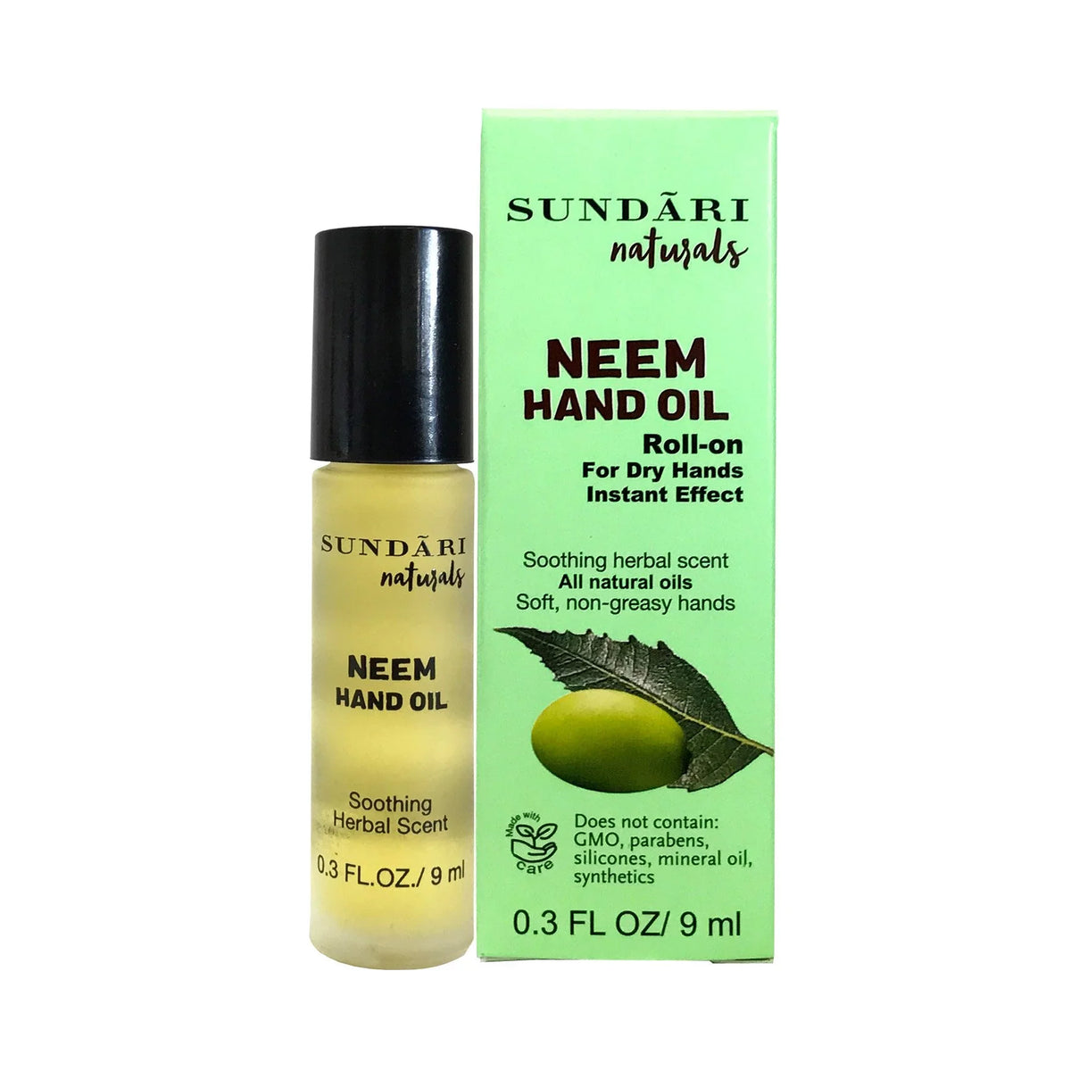 Naturals fl Pack of Sundari 0.3 4. Neem Hand Oil oz, each.