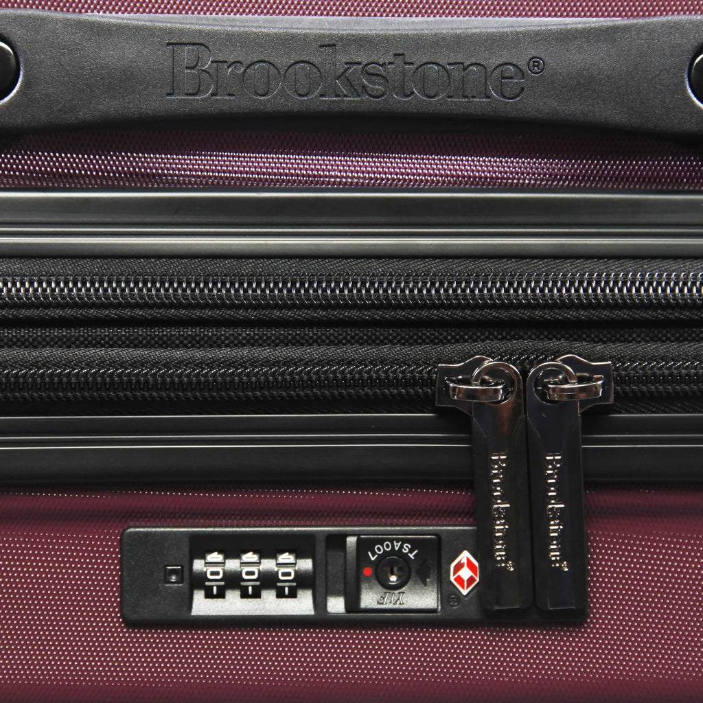 '- Nelson Brookstone Plum Hardside Luggage 29" Spinner