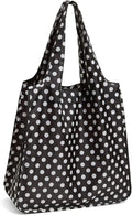 Black new Dots Resuable Shopping Tote, spade york kate