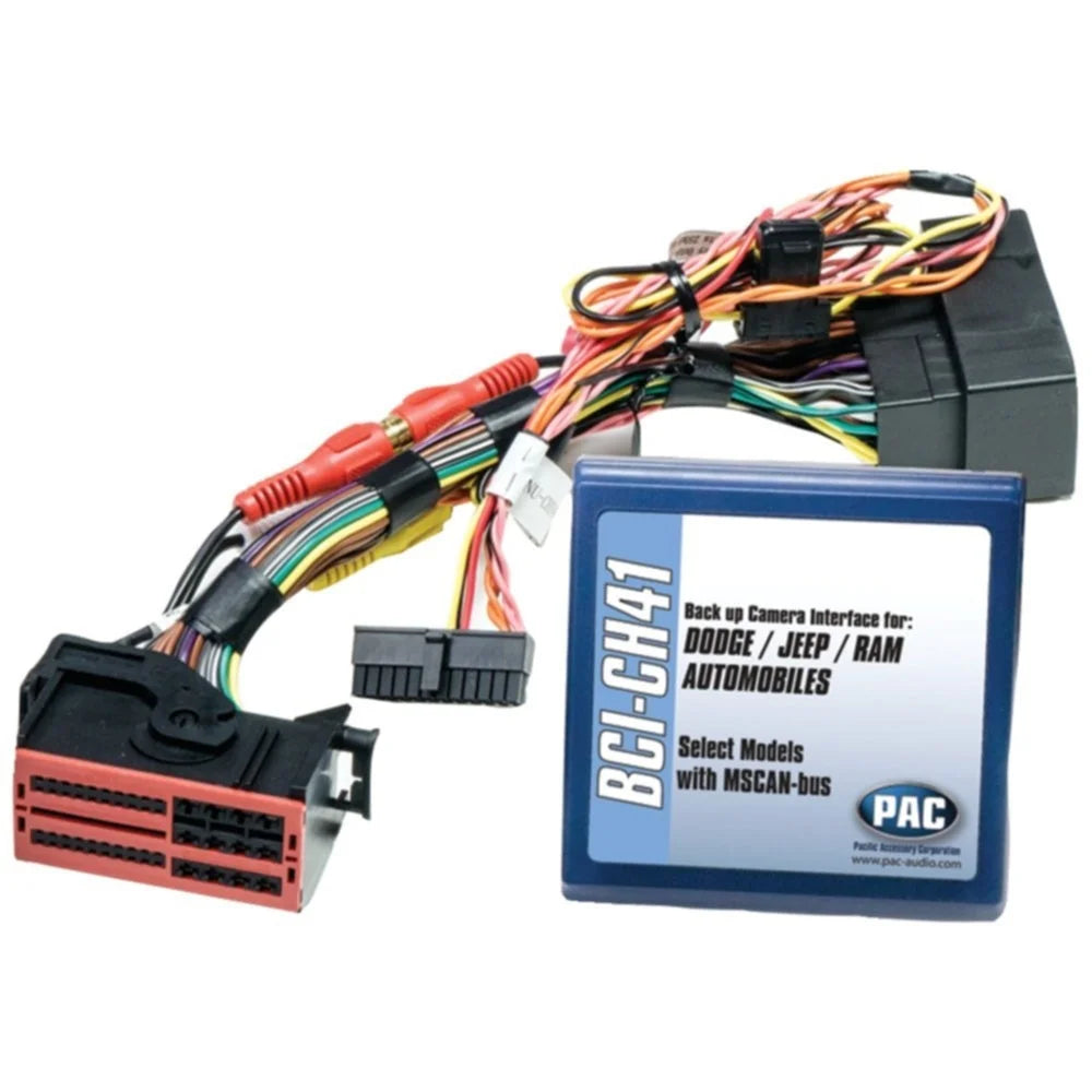 Camera Navigation Backup for Interface and Pac Chrysler BCI-CH41