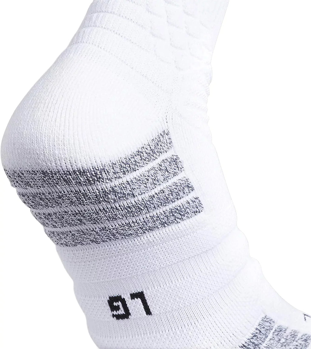 Creator Unisex-Adult 365 Socks Crew Basketball X-Large (1-Pair) adidas White/Black