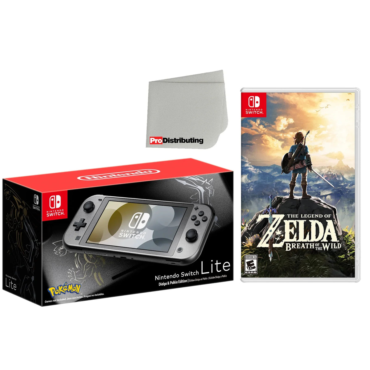 The & of the Edition of Game Pokemon 32GB Bundle Zelda: Lite Legend Switch Video Wild Breath with Game Console Handheld Palkia Nintendo Dialga