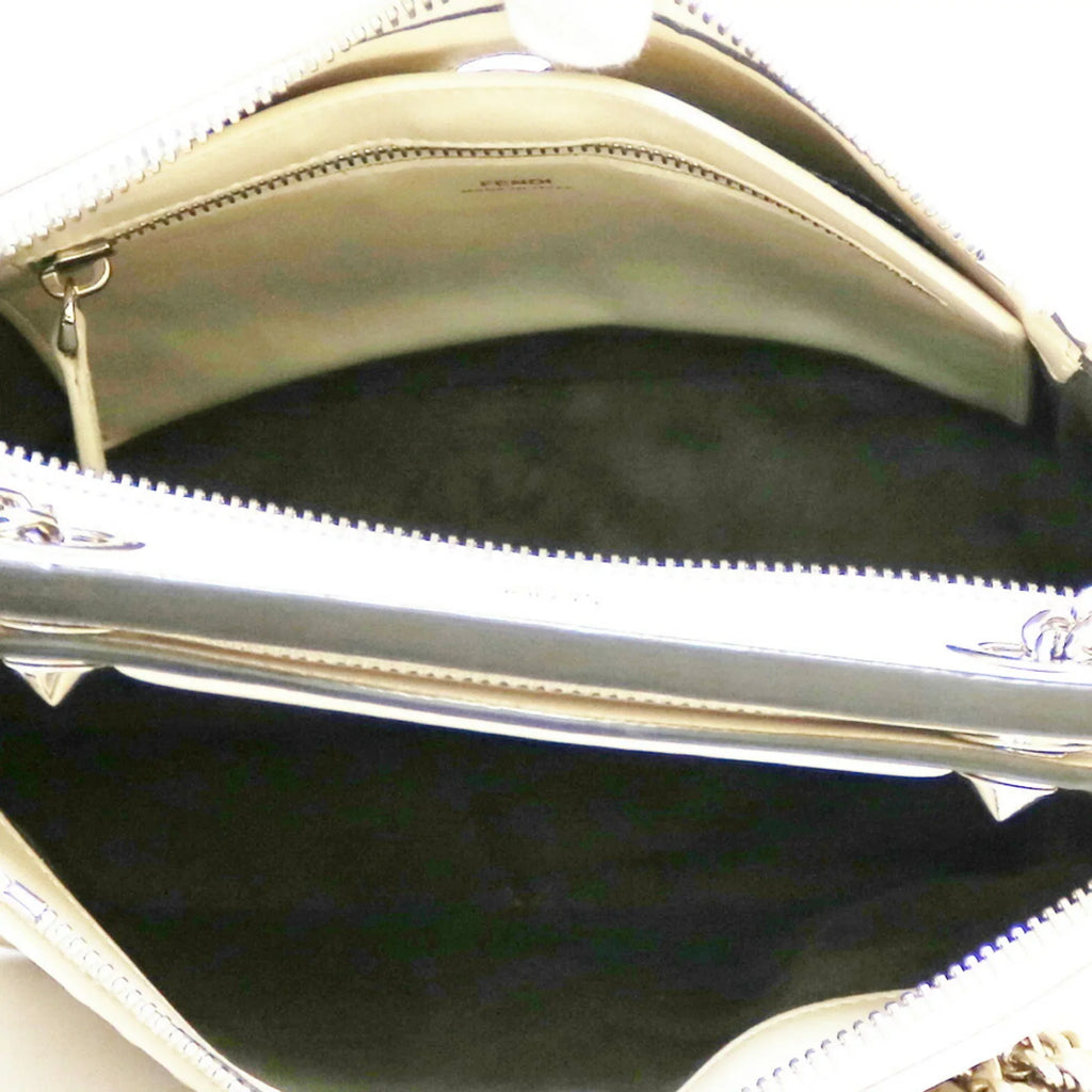 White Shoulder Bag Dot Pre-Owned (Fair) FENDI Ladies Ivory Com