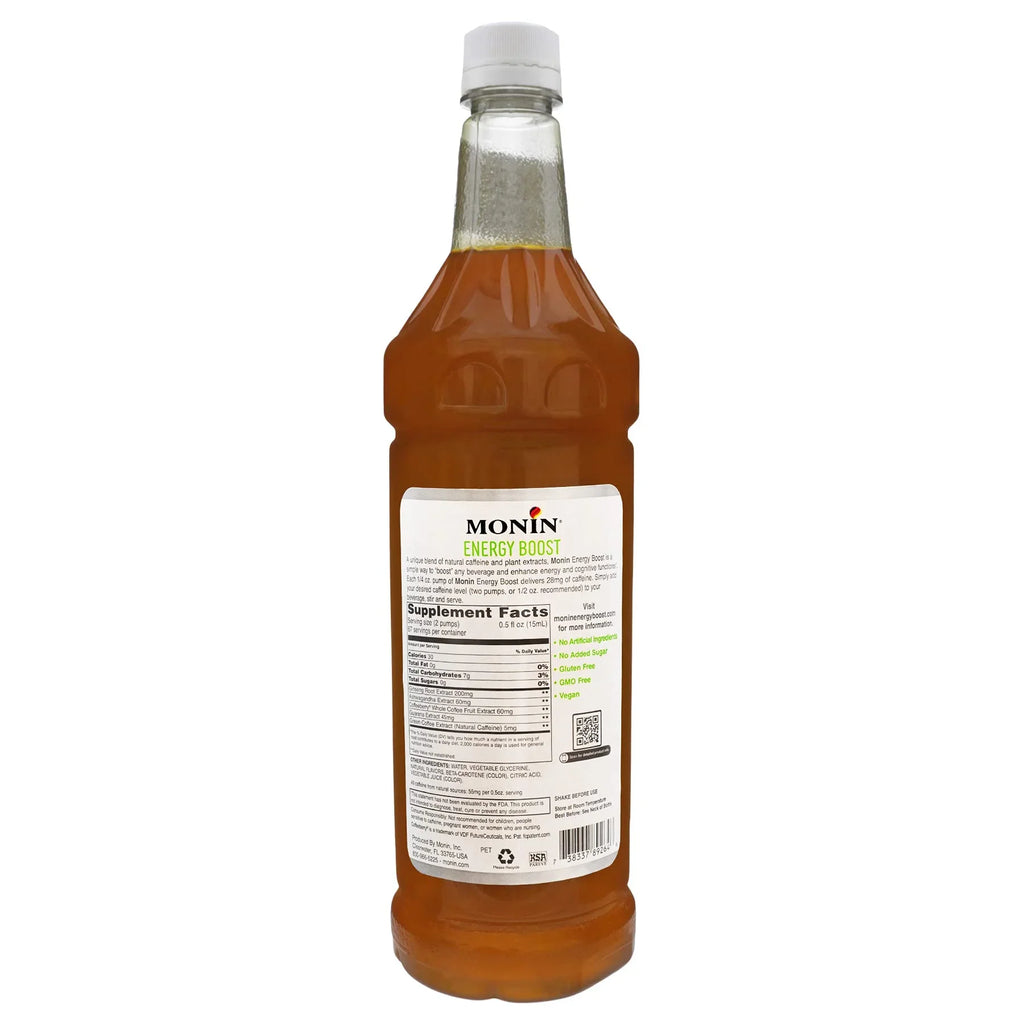 Soda, Natural Energy Great - More, For Added & Zero Label Coffee, Monin Low-Calorie, Liter Tea Subtle Caffeine, Liquid Supplement, Clean Pump) (1 + Flavor, Sugar, Boost, Energy Contains Gluten-Free,