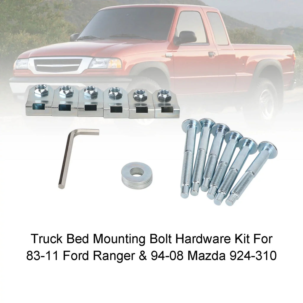 Mazda 94-08 For Truck Mounting & 924-310 Hardware Bed Hornets Mad Ranger Ford 83-11 Kit Bolt