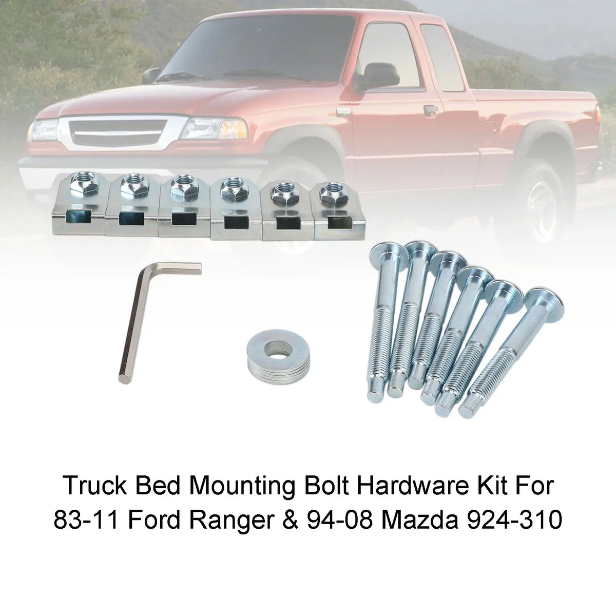 Mazda 94-08 For Truck Mounting & 924-310 Hardware Bed Hornets Mad Ranger Ford 83-11 Kit Bolt