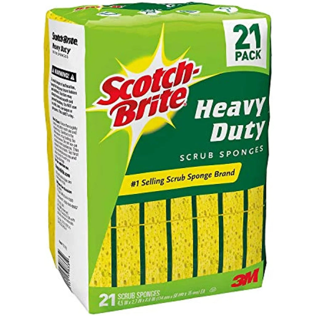 Heavy Total Sponges Scotch-Brite Scrub Duty Sponge, 21