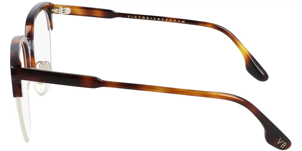 Full Beckham Victoria Rim Round Eyeglasses Tortoise VB2107