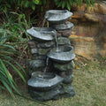 water the tranquility Water 1 Experience LED - Lights - cascading Fountain - of Stone 35.2 with