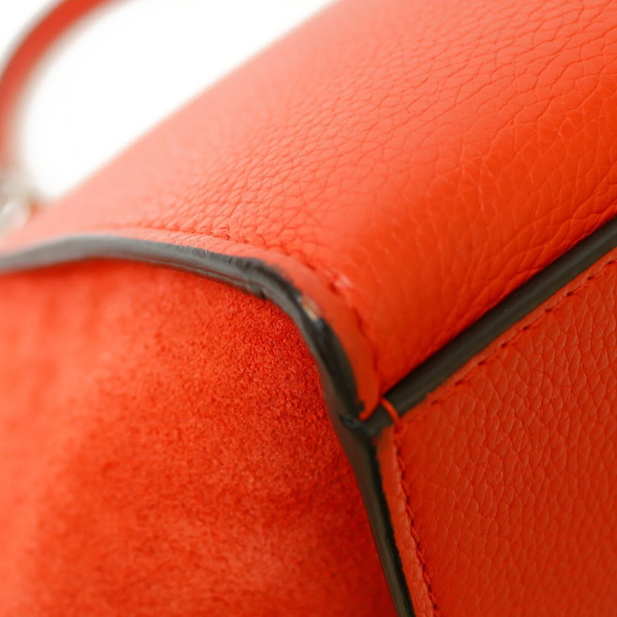 Handbag Pre-Owned (Fair) Leather Trapeze Orange Celine Women's CELINE