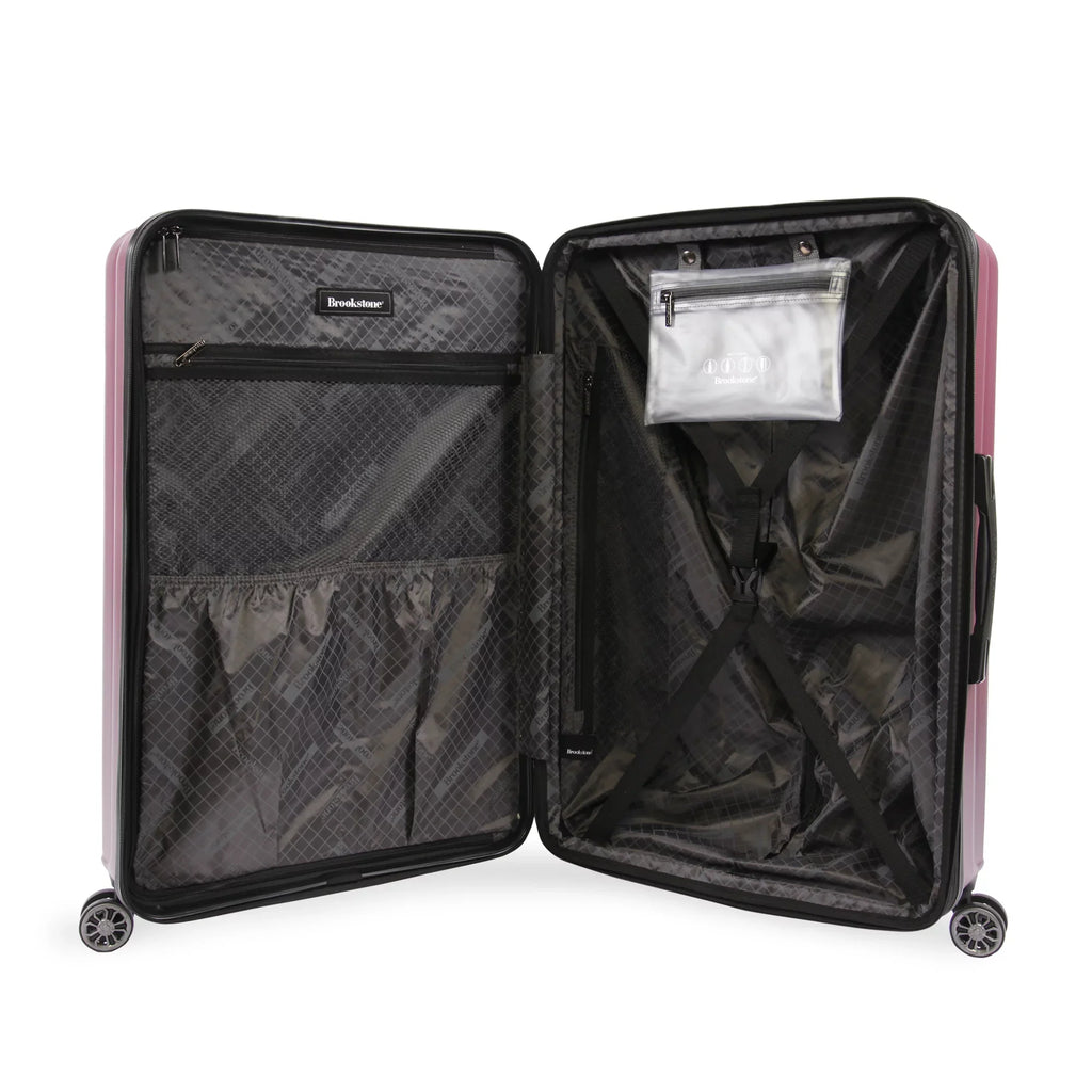 '- Nelson Brookstone Plum Hardside Luggage 29" Spinner