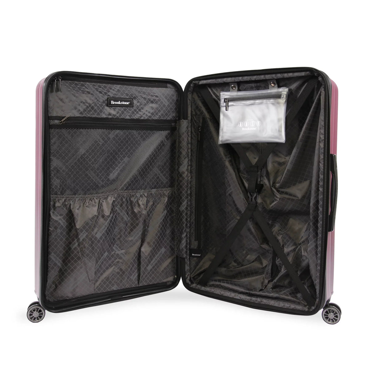 '- Nelson Brookstone Plum Hardside Luggage 29" Spinner