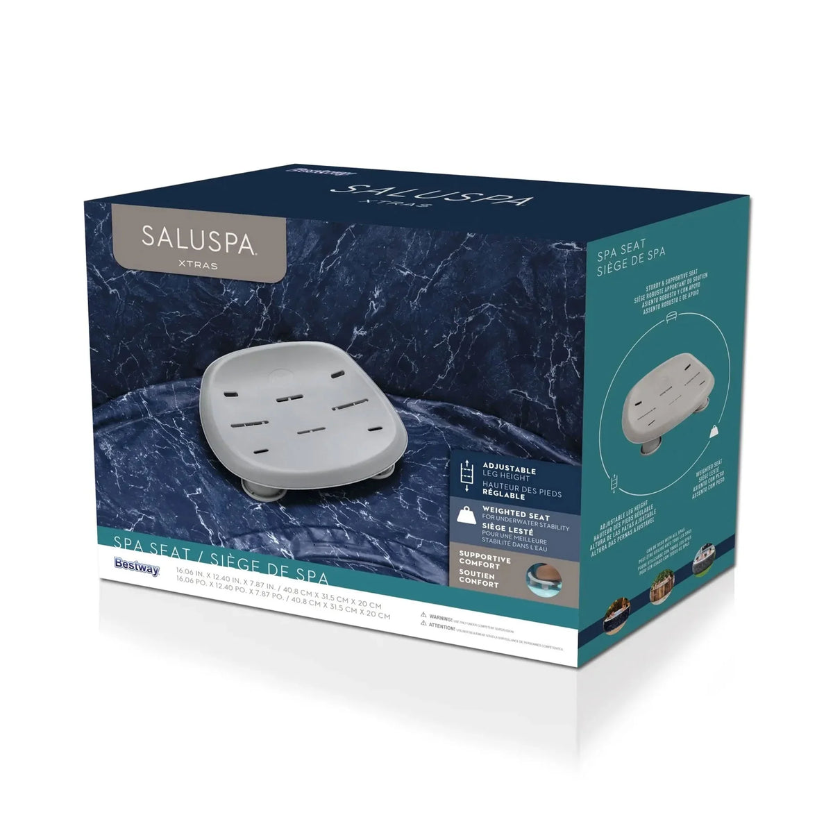 AirJet Tub Hot Seat 4-Pack with Honolulu Coleman SaluSpa Bestway Spa