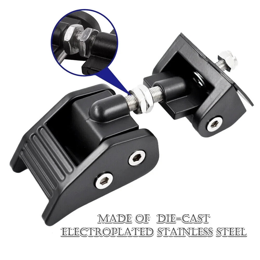 Hood Hood Pair Kit JK JKU Wrangler Catch for Front Jeep Latch Lock 2007-2018 HOT