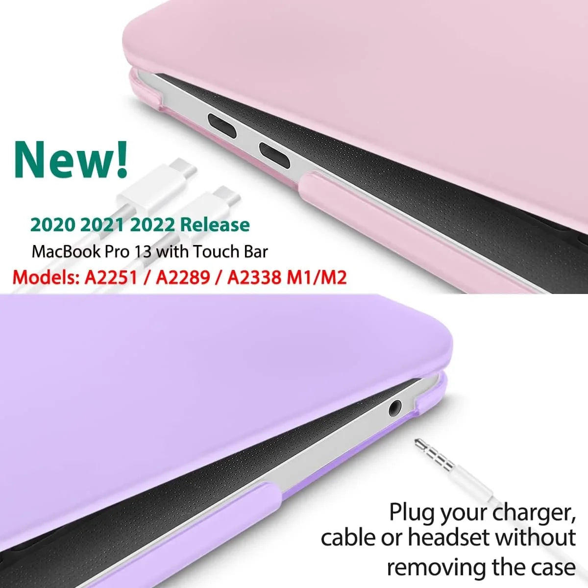 Case Pro Release M2 2022 MacBook Case Inch Shell A2251, Hard 2020 2021 for 13 A2289 A2338 Model M1