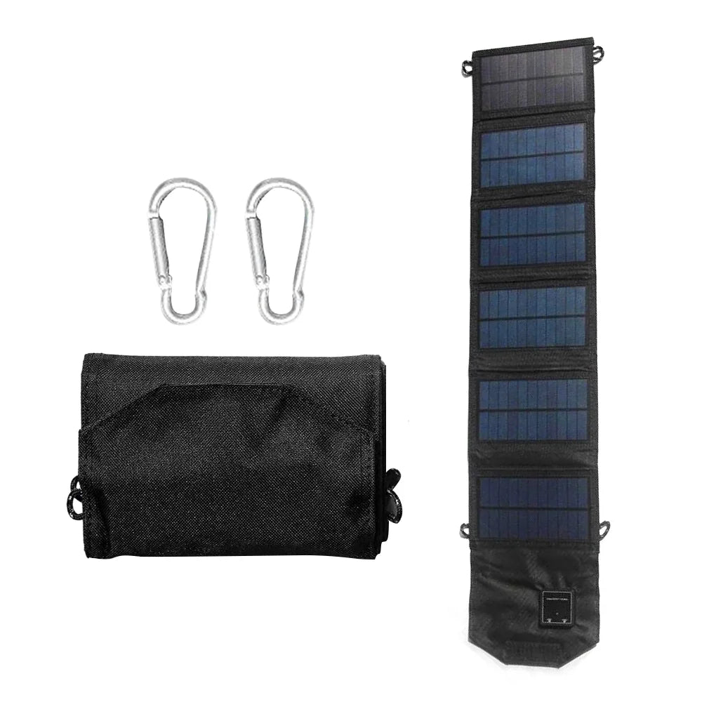 , Travel Camping Foldable Solar 12W USB for Panel Recharger OWSOO Dual