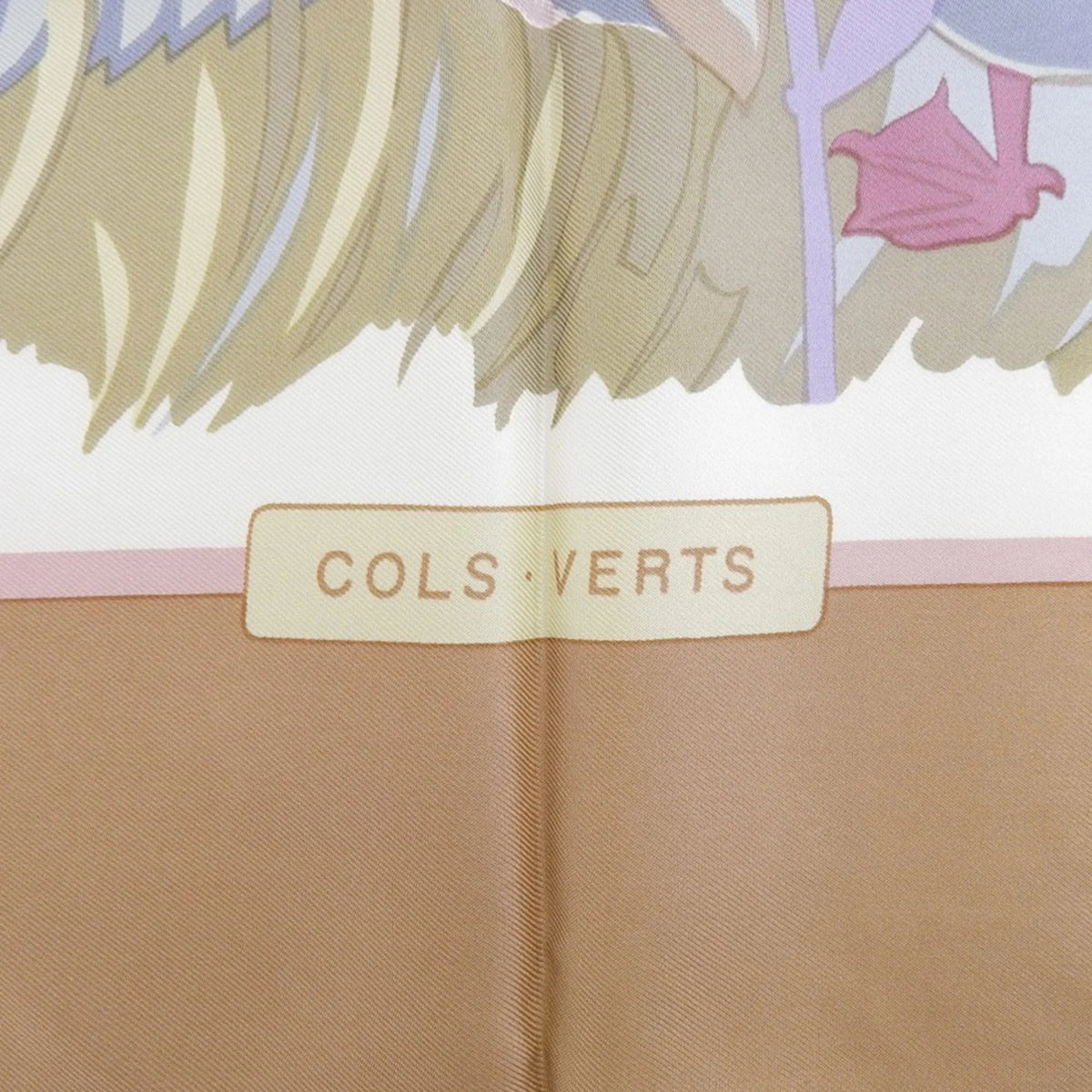 Mallard HERMES COLS Pre-Owned Hermes Scarf Muffler Kare90 Silk Orange VERTS (Good)