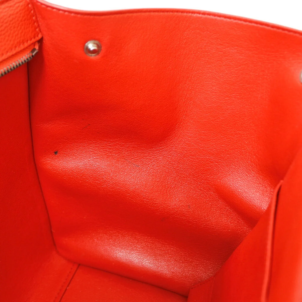 Handbag Pre-Owned (Fair) Leather Trapeze Orange Celine Women's CELINE