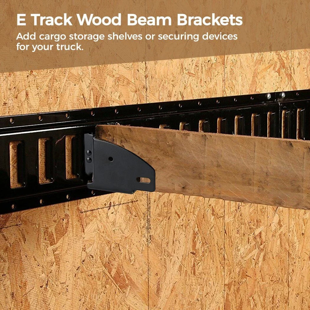 Accessories, Fittings, Cargo Beam Trailers, E Cargo Storage Trucks, Lumber Track Wood Wood Vans E for Brackets Track Socket Beam Down Tie RVs, 4PCS Brackets,