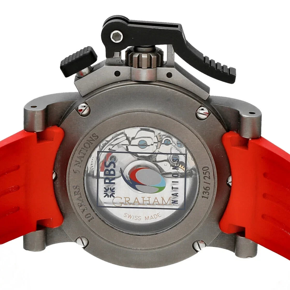Referee Watch 6 Chronofighter Nations RBS Men's Oversize Graham Titanium Rubber