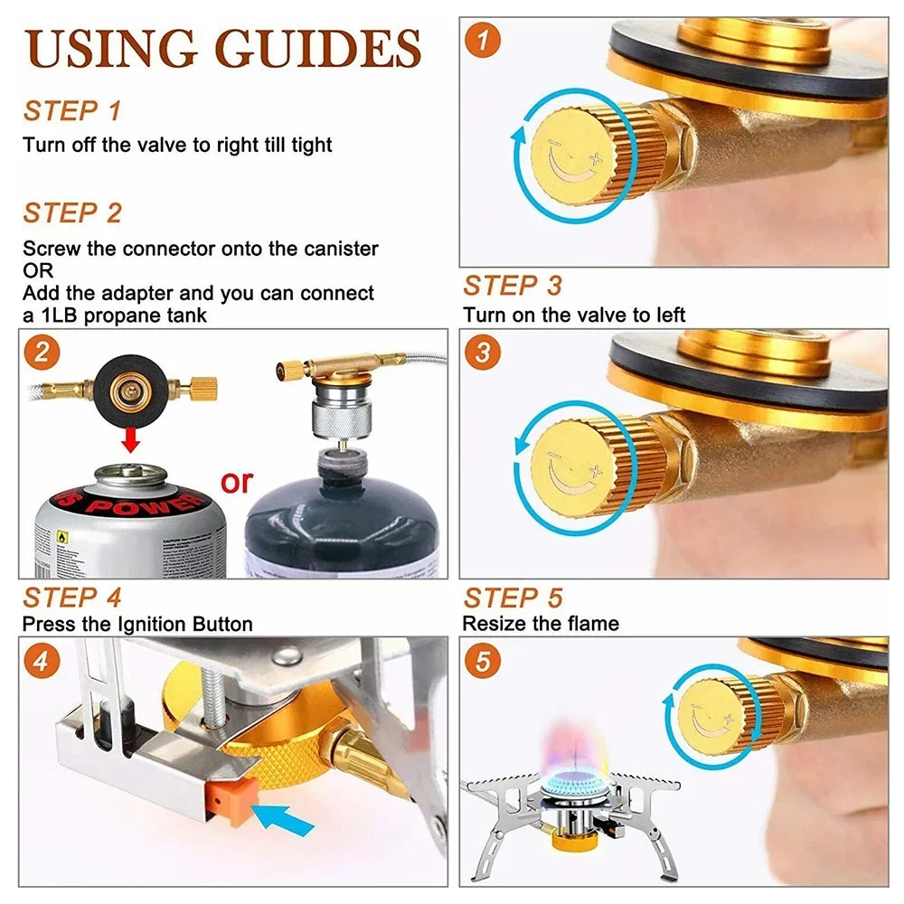 Windproof Portable Silver Lightweight Camping Outdoor, Stoves, for stove Backpacking