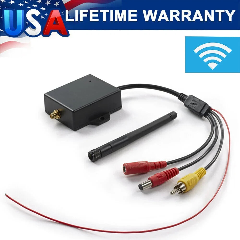 Ideal Easy Range Wifi Signal, Car Stable - Reversing AV View Transmitter for 50m Rear Camera to Camera Wireless Module -