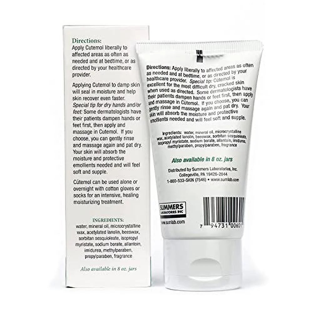 3 Cream oz, - Emollient Cutemol 2 Skin of Pack