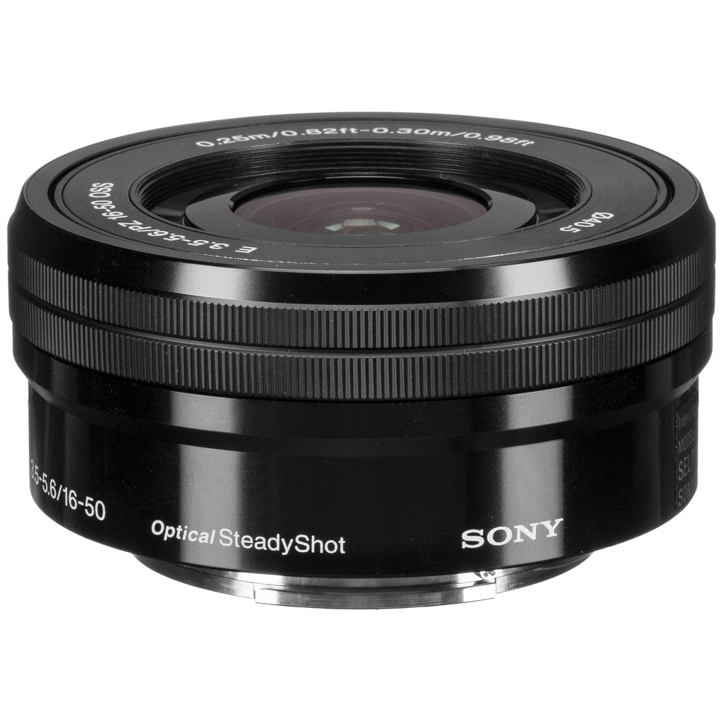 Accessory + Card ZV-E10 + (Black) Bundle Vlog ZeeTech + With 16-50mm Sony Mirrorless Case Lens Camera + Alpha 128GB Memory Tripod