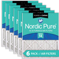 MERV Pack 16x20x1 Plus (15_1/2x19_1/2) Pleated 6 Filters 14 Carbon Air