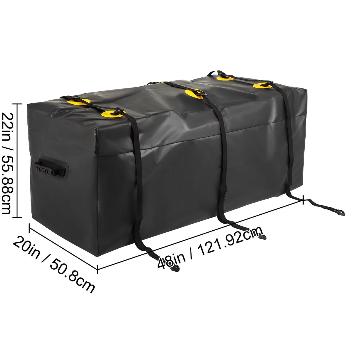 Carrier (12 PVC, Hitch BENTISM 48"x20"x22" Basket Duty SUV Car Hitch Cargo Straps, Cubic Reinforced Vans Truck Bag Feet), with Fits Carrier 840D Hitch for Heavy Bag, Cargo Waterproof