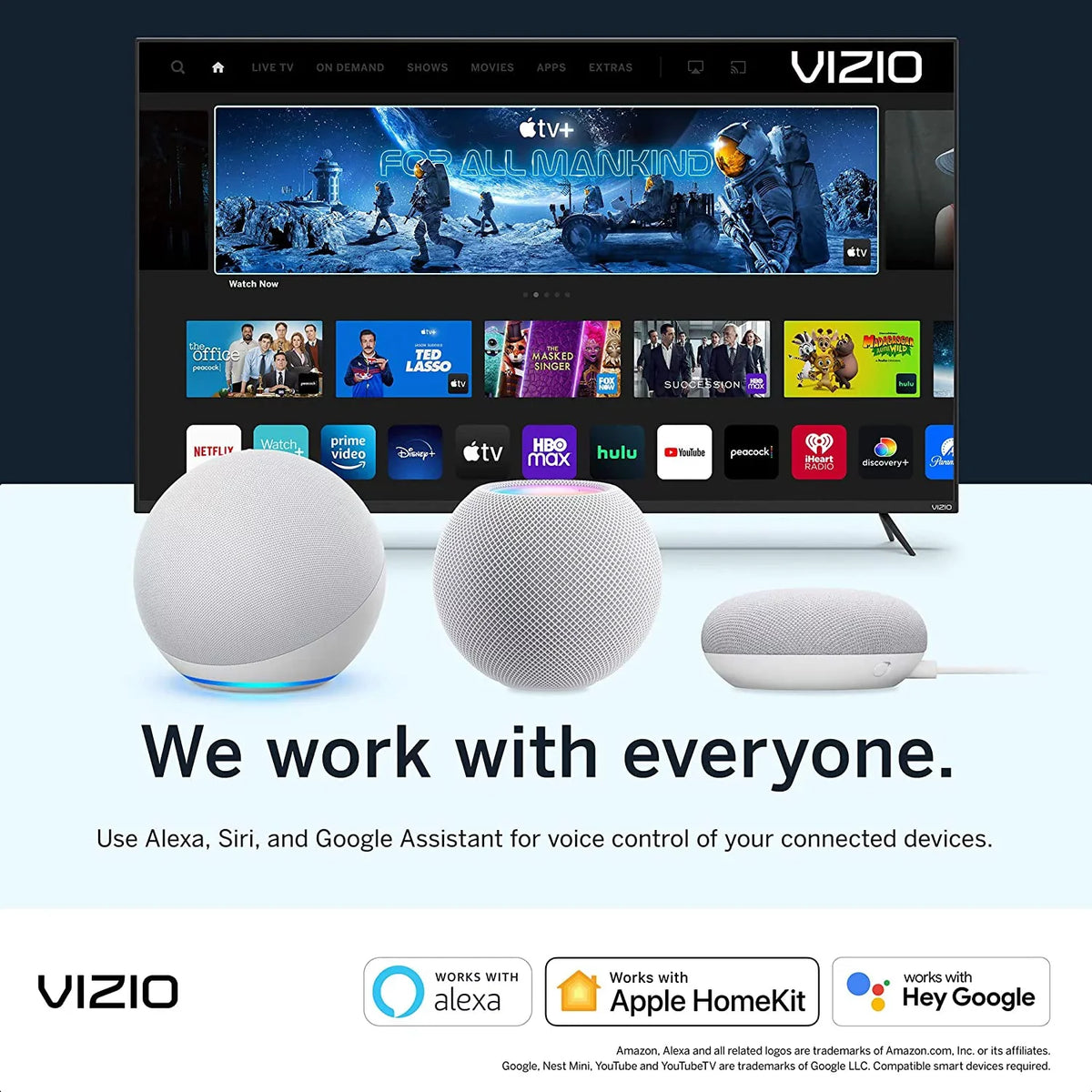 Full Control, 24-inch Built-in, Voice Bundle Microfiber HD with Mirroring, Chromecast Free (D24f) and and with & Smart AirPlay Ties 150+ Channels Streaming VIZIO 1080p D-Series TV Cable Screen