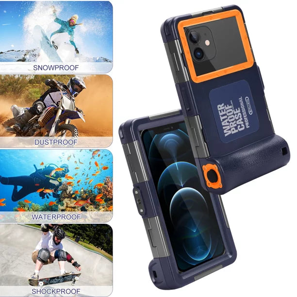 Photo Swimming with Underwater And Inch for to Snorkeling [15m/50ft] S2 Lanyard LCD Aquos UrbanX Phones all Diving Up 6.9 Protective Case Housing Surfing Video Waterproof Professional Sharp